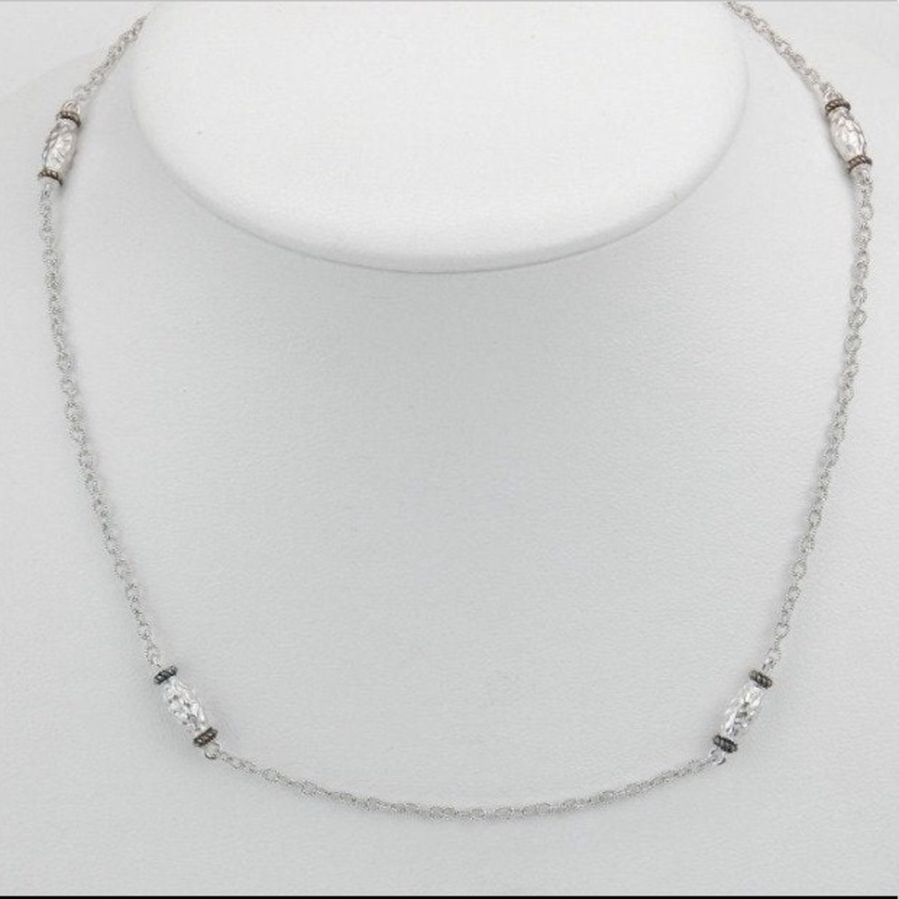 Gabriel and Co. Sterling Silver Station Choker Necklace